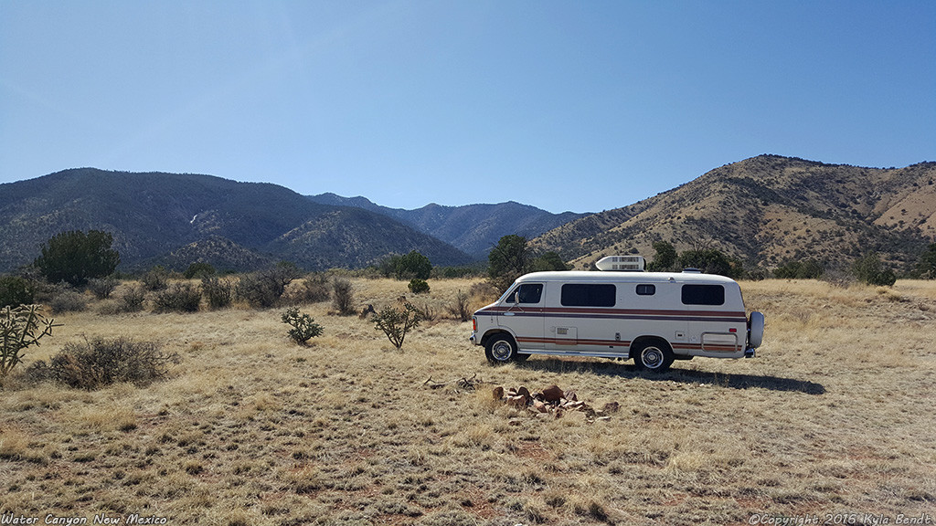 Camping in the van