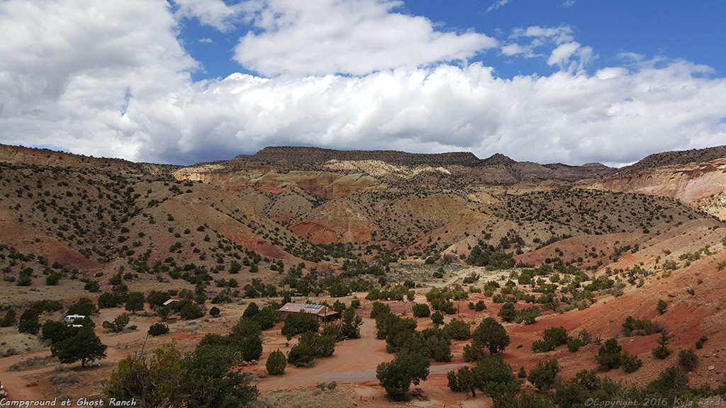 The campground at Ghost Ranch