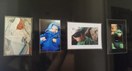 laminator project- laminated picture magnets.