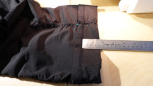 how to hem pants: step 2: folding and pinning