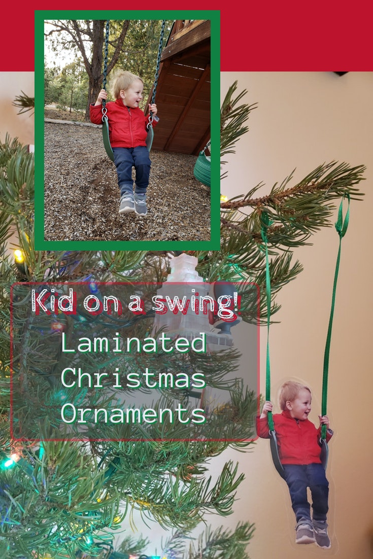Kid on a Swing DIY Laminated Christmas Ornament Project Live Hoppy