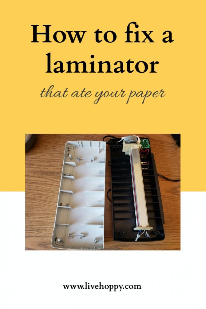 how to fix a laminator